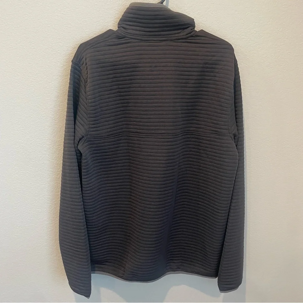 L.L. Bean Dark Gray Quilted Pullover Men’s Size Large - Picture 6 of 6